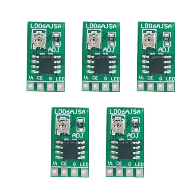 Controlador LED de corriente ajustable, controlador PWM de repuesto, controlador LED DC 3,3 V 3,7 V 5V 18650 sobre protección de Cola Controlador de corriente ajustable