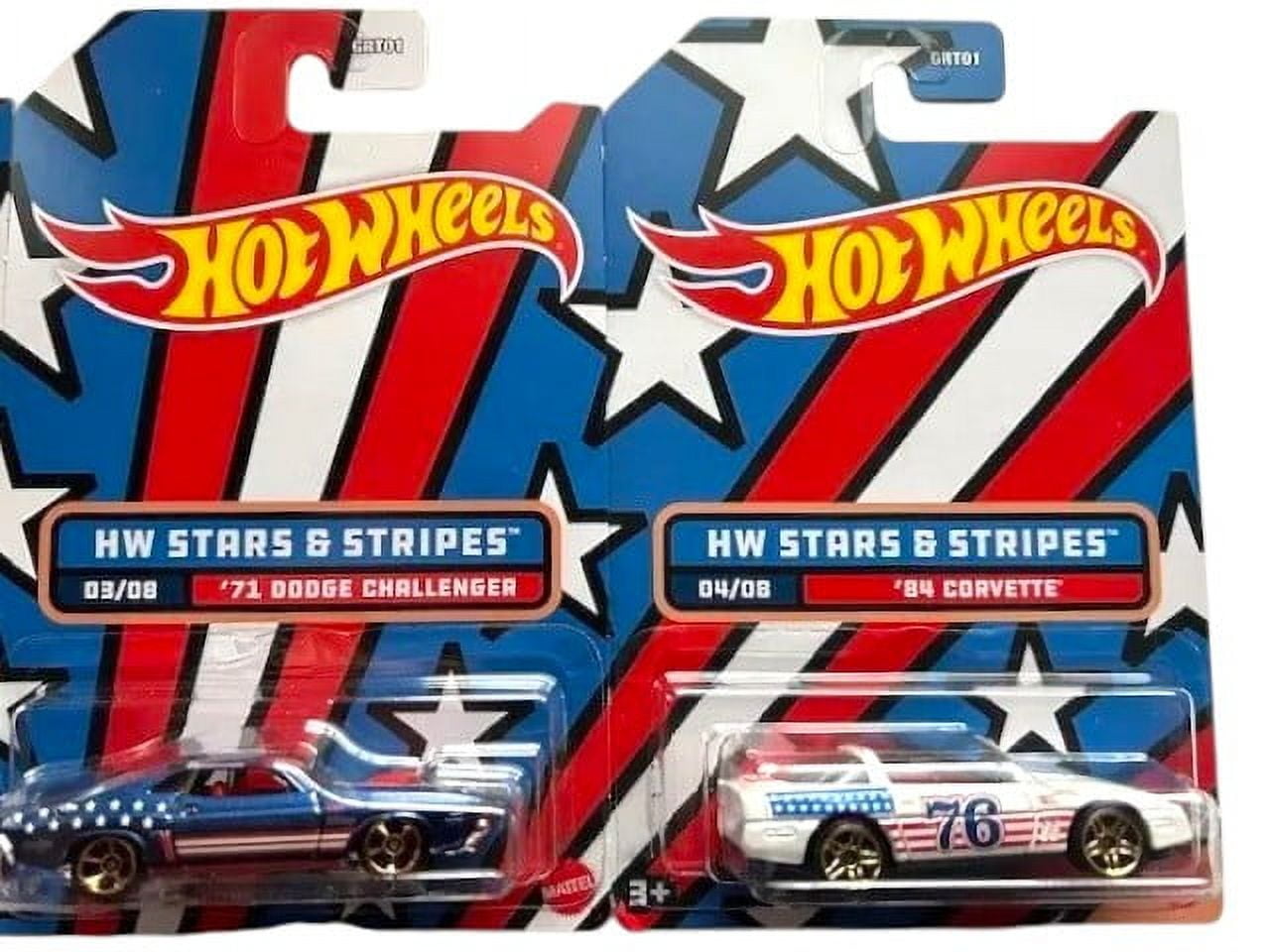 Hot Wheels 2022 HW Stars and Stripes Complete Set of 8 Diecast Vehicles GRT01-956C