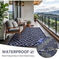 thumbnail image 3 of Outdoor Rug x Reversible Mats Outdoor Area Rug Plastic Straw Rug Geometric Rv Mat for Patio Camping Rv Picnic Backyard Deck Balcony Porch Beach Trailer ( ), 3 of 7