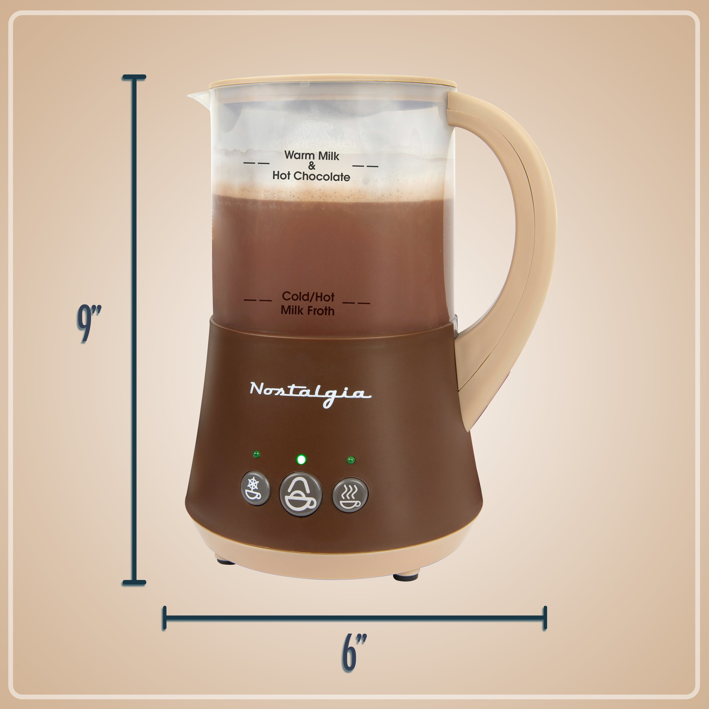 Nostalgia Frother Hot Chocolate Maker FHCM4BR Walmart