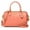 Light Coral, variant on Women's Rowan Crossgrain Leather Satchel Handbag (Light Coral)