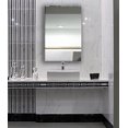 thumbnail image 5 of Large Simple Rectangular Streamlined 1 Inch Beveled Wall Mirror | Premium Silver Backed Rectangle Mirrored Glass Panel Vanity, Bedroom, or Bathroom Hangs Horizontal & Vertical Frameless(24"W x 36"H), 5 of 5