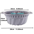 HighQuality Silicone Fluted Round Cake Pan NonStick Baking Bundt