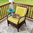 thumbnail image 4 of Outdoor Patio Cushion Covers 4 Pack Yellow Vintage Patio Chair Cushion Covers with Ties and Zipper Abstract Art White Greek Key Waterproof Outdoor Seat Cushion Covers for Patio Furniture 24"x24", 4 of 9