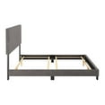 thumbnail image 4 of CorLiving Celeste Gray King Size Fabric Upholstered Bed Frame with Headboard, 4 of 6