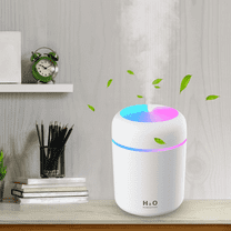 BCOOSS Humidifier for Room Home Small Quiet Ultrasonic Air Portable humidifiers for Bedroom, White