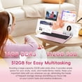 thumbnail image 6 of HYYUO 15.6" Laptop Computer, 16GB RAM 512GB SSD, Intel 6500Y with 2 Cores 4 Thread, up to 3.4GHz, FHD Display, Laptop for Business, Student, Office, Pink, Lightweight, Windows 11 Laptop, 6 of 7