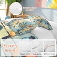 thumbnail image 2 of 3 Piece Colorful Birds Duvet Cover Set California King, Microfiber Comforter/Quilt Cover with Corner Ties and 2 Pillowcases, Modern Oil Painting Art Spring All Season Soft Bedding with Zipper Closure, 2 of 8
