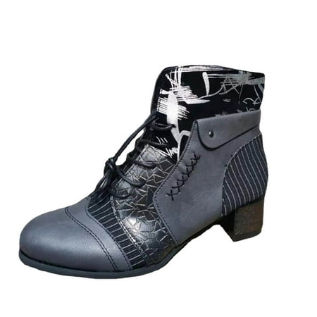 

Zedker Boots Women Boots Women S Boots High Heel Pointed Toe Boots Zip Shoes Camouflage Print Shoes Warm Boots Ankle Boots Lace-Up Shoes Comfortable Shoes For Women