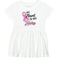 thumbnail image 3 of Inktastic My Aunt is My Hero Breast Cancer Awareness Girls Baby Dress, 3 of 5