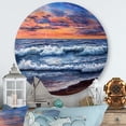 thumbnail image 2 of The Blue Ocean In Sunset Evening II 11 in x 11 in Painting Art Prints, by Designart, 2 of 5
