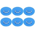 thumbnail image 1 of Parches inflables de PVC azules con hebillas de acero inoxidable Juego de 6 almohadillas para anilla de barco marino, 1 of 8
