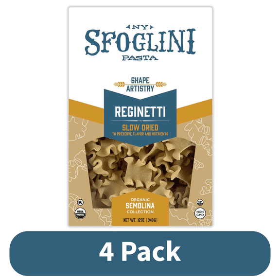 Sfoglini Organic Reginetti Pasta, 4-Pack, 16 oz Boxes