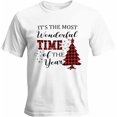 thumbnail image 1 of Camisetas gráficas informales de manga corta con diseño de árbol de Navidad para hombre, 1 of 8
