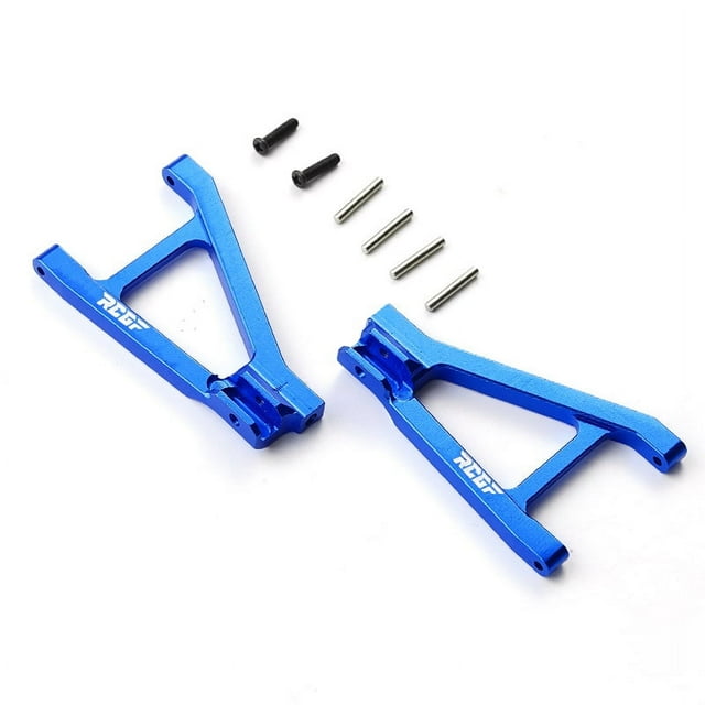 Brazo de suspensión inferior trasero mejorado de aleación de aluminio Bewildely RCGOFFLOW 1/10 modelo Azul oscuro