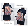 thumbnail image 4 of FORMRS Women's Travel Backpack Purse Anti-Theft Hidden Pockets Casual Shoulder Bag, Pink Shimmering Pattern, 4 of 7