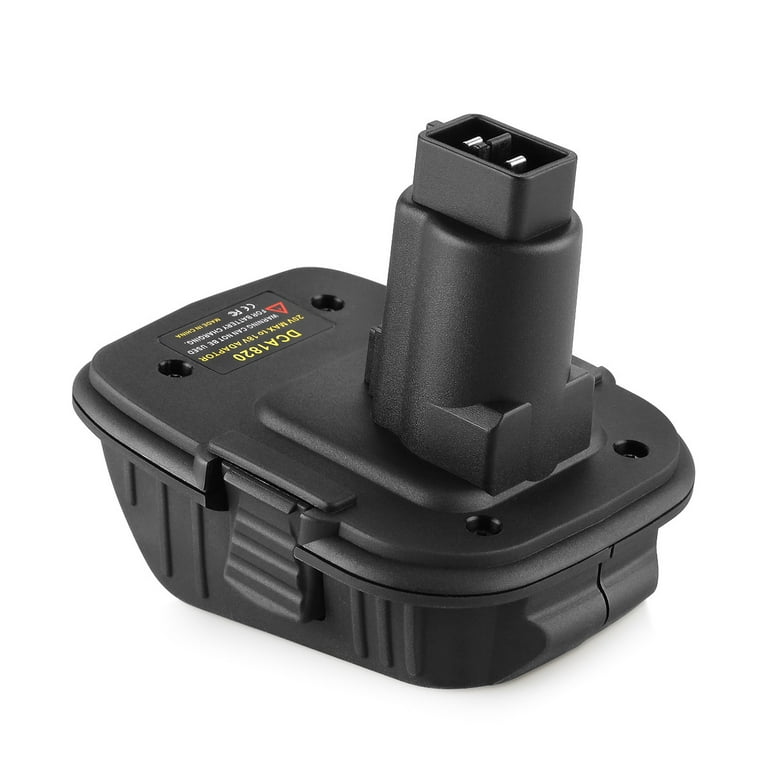 20V Battery Adapter DCA1820 for Dewalt 18V Tools, Convert for Dewalt 20V  Lithium Battery DCB205 for Dewalt 18V NiCad & NiMh Battery Tools DC9096  DW9096 DC9098 DC9099 DW9099,Black 