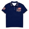 thumbnail image 5 of Dwelliawo Men's 250th Anniversary National Flag Print Polo Shirt 250 Anniversary Usa Freedom Patriotic Polo Shirts American Flag Patriotic Shirt Short Sleeve Tee S Dark Blue S, 5 of 5