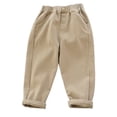 thumbnail image 4 of Edvintorg Boys' Pants 2026 Winter Elastic Waist Casual Cotton Pants with Pockets Outdoors Joggers For Boys Kids 1-10 Years, 4 of 5