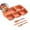 Orange, variant on Divided Plates Unbreakable Wheat Straw Dinnerware Lunch Trays Lightweight Reusable Plastic Compartment Microwave Dishwasher Safe Separator Plates