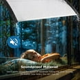 thumbnail image 6 of 40" x 40" Door Window Awning Exterior, Polycarbonate Cover Entry Door Outdoor Patio Awning Canopy, Front Door Overhang Awning for Sun Shutter, UV, Rain and Snow Protection, Hollow Sheet (Clear Board), 6 of 10