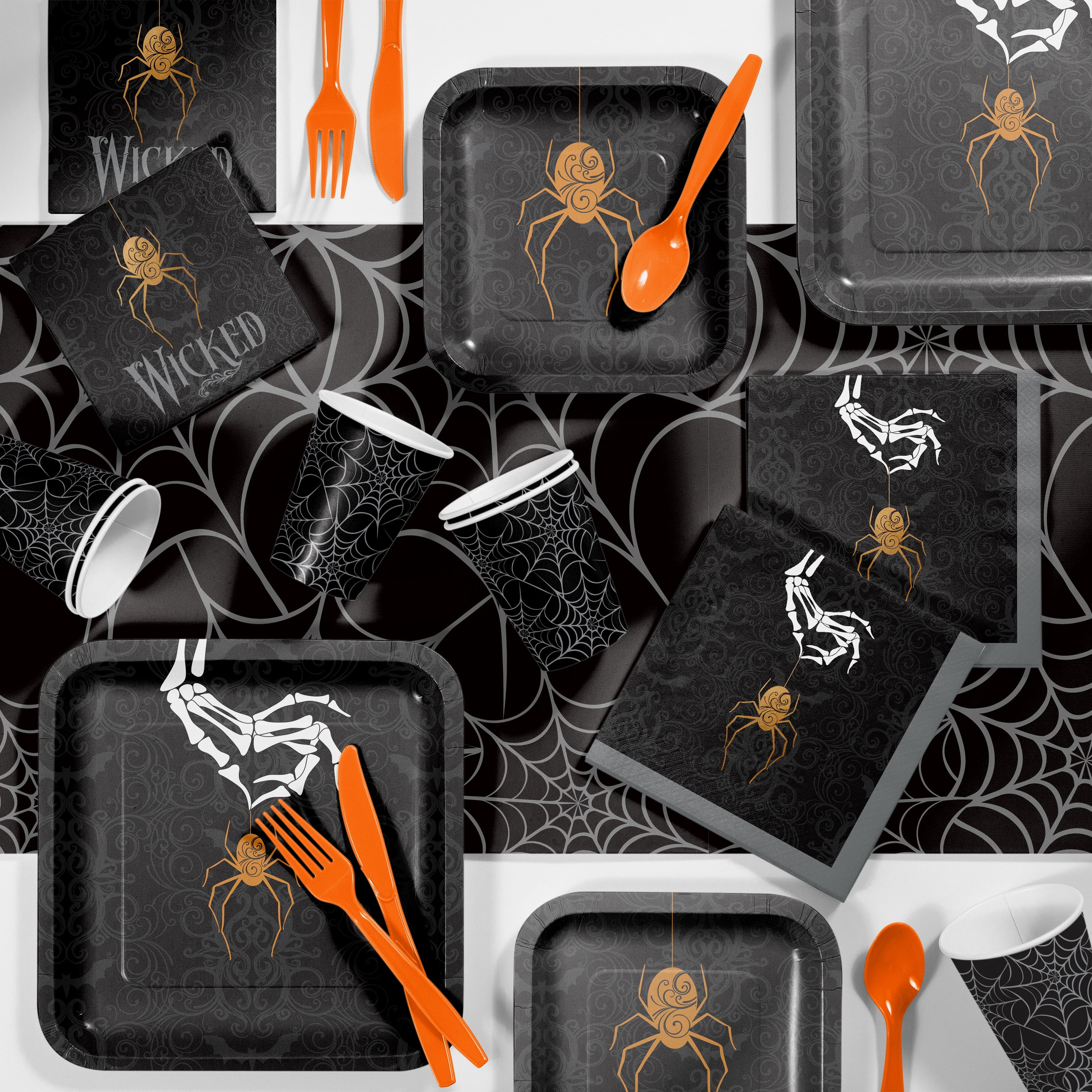 Wicked Spider Halloween Party Supplies Kit - Walmart.com