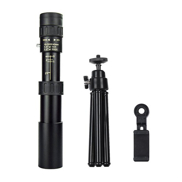 MesaSe Zoom Monocular High Definition BAK4 Prism Monocular Retractable Telescope with Tripod Phone Mount Lanyard Carrying Case for Travel Birding Concert