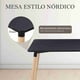 thumbnail image 4 of Mesa Rectangular Comedor Minimalista Estilo Nordico Moderna negro 6.49 pulg Pido Todo SO-MM1-01, 4 of 6
