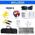 GSE Games & Sports Expert Portable Volleyball & Badminton Combo Set