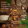 thumbnail image 4 of ROBOTIME Cuckoo Clock Wooden 3D Puzzle, DIY Mechanical Bird House Model Craft Kit with Music, Creative Toys Building Set for Home Decor, Gifts for Teens Adults(Colorful), 4 of 9