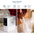 LEVOIT Smart Cool and Warm Mist Humidifiers for Room, Top Fill