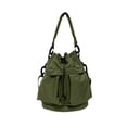 thumbnail image 1 of Summer Distinctive Shoulder Bag Casual Drawstring Folded Bag Large Capacity Lightweight Portable Nylon Bucket Bag for Women, 1 of 6