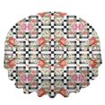 thumbnail image 2 of Pioneer Flower Floral Print Pattern Round Tablecloth 60 X 60 Inch, Wrinkle Resistant Wipeable Table Cloth for Kitchen Dining Picnic Patio Party, 2 of 6