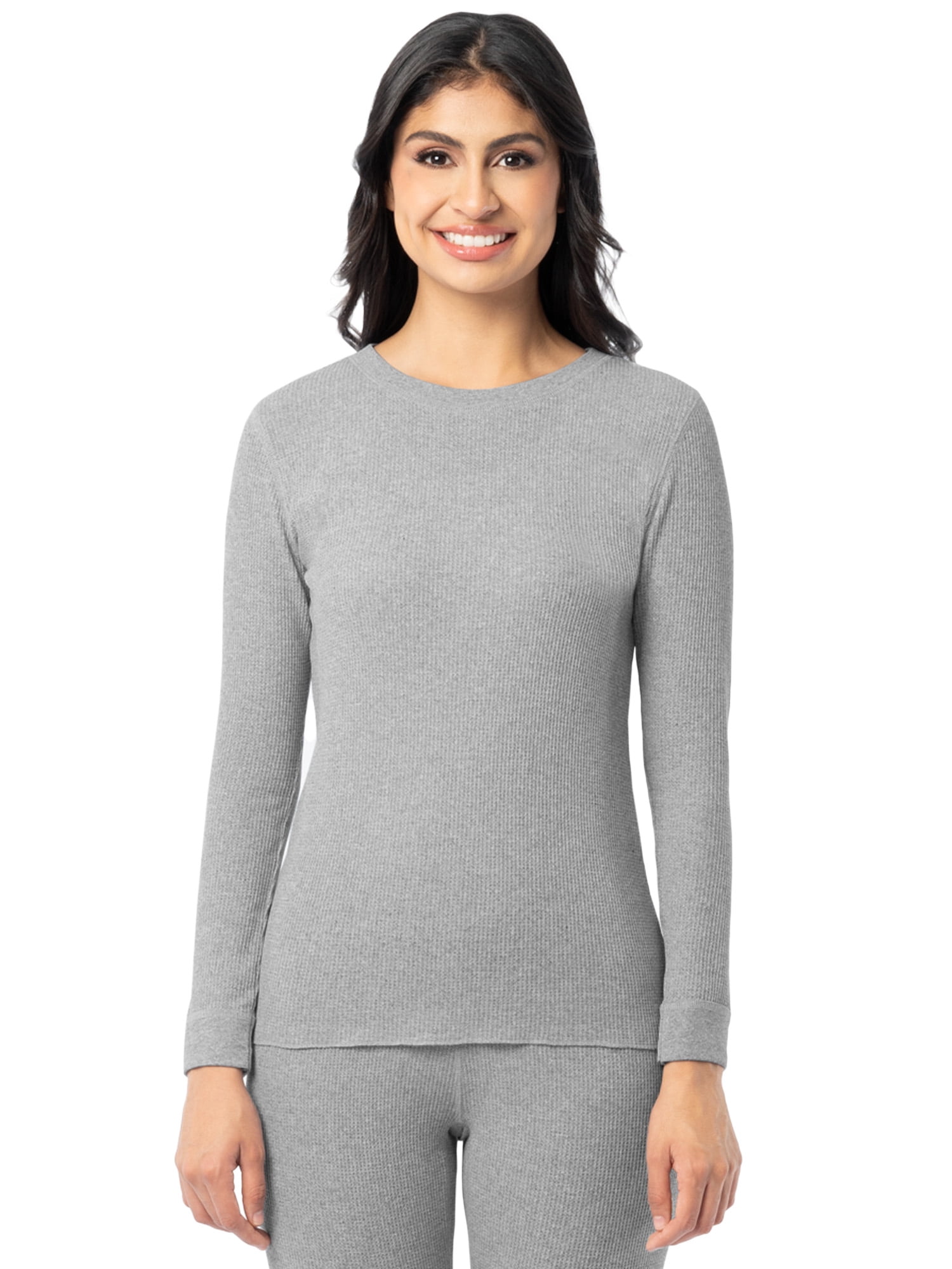 Fruit of the Loom Women's Recycled Waffle Thermal Top 2PK, Sizes XS-4XL