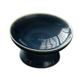 thumbnail image 4 of Bandeja de servir redonda elegante de cerámica, plato para servir, pedestal, tazón para aperitivos Azul, 4 of 9