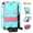 Mint+Rose, variant on TECH CIRCLE for iPad Mini 7 8.3" (A17 Pro), iPad Mini 6 (8.3") 3-Layer Rugged Shockproof Case with Shoulder Strap, Built-in Kickstand, Pencil Holder, Cute Spider Heavy Duty Tablet Cover, Red Blue