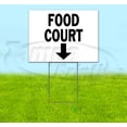thumbnail image 1 of Food Court 2 Down (18" x 24") Yard Sign, Includes Metal Step Stake, 1 of 6