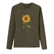 thumbnail image 4 of Blusa de manga larga con cuello redondo y estampado de talla grande para mujer Fridja  hj897, 4 of 7