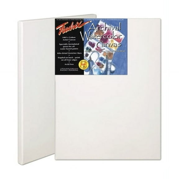 Fredrix Stretched Watercolor Canvas - 18" x 24", 3/4" Profile