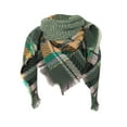 thumbnail image 2 of Winter Green Women Fall Scarf Classic Tassel Plaid Warm Soft Large Blanket Wrap Shawl Scarves, 2 of 4