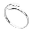 thumbnail image 3 of Anillo de abrazo de plata de ley S925, anillo de abrazo ajustable abierto, joyería para parejas y amantes, 3 of 5