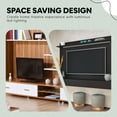 thumbnail image 5 of Bliss Floating Entertainment Center, Floating TV Stand Wall Mounted, Freestanding Wall Mounted Entertainment Center, Floating TV Wall Panel for 70 inch TVs with LED Strip, Drawers and Shelf - Black, 5 of 9
