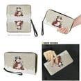 thumbnail image 4 of ZUXONGSY Christmas Snowman Cardinal Print 2 Pieces Waterproof Tote Handbag Card Holder Set for Women Large Capacity Work Bag with Matching Wallet Set for Shopping Work, 4 of 4