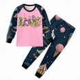 thumbnail image 2 of UAYOTSE Toddler Boys Girls' Spring Pajama Set Pullover Tops Pants Sleepwear Set Pjs Outfits,Sizes 7-8 Years, 2 of 5