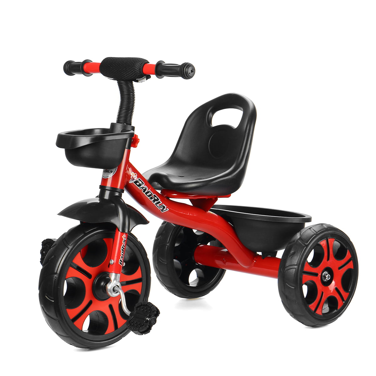Foldable Children 3 Wheel Pedal Bike RRH Tricycle Kids Tricycle 50kg Capacity for 2-6 Years Kids and Toddlers 85-120 cm,Orange 