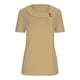 thumbnail image 3 of Tops de Mujer Casual Color Sólido Manga Corta Botón, Blusa Elegante para Primavera Verano Diario, 3 of 6