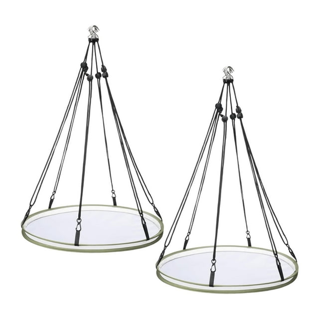 koolsoo Bird Seed Catcher Tray Bee Feeder Convenient Diameter 15.94inch Hanging Tray 2 Pieces