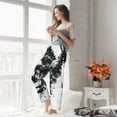 thumbnail image 5 of Xecao Abstract Eagle Ink Print Women's Straight Lounge Pajama Pants,The Epitome of Relaxed Sleepwear-Medium, 5 of 6