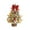 Gold, variant on Artificial Tabletop Christmas Tree with Lights for Table Festivals Fireplace Orange