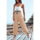 thumbnail image 4 of Womens Wide Leg Lounges Pants Light Weight Loose Comfortable Casual Pants,Breathable Cotton Linen Thin Trousers rose Red XL, 4 of 4